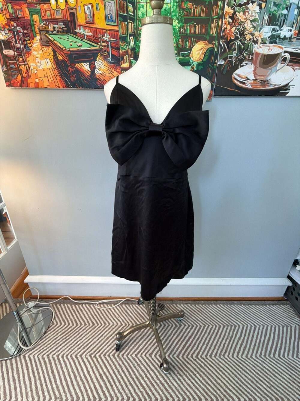 Dress The Population Mel Satin Bow Minidress size XXL